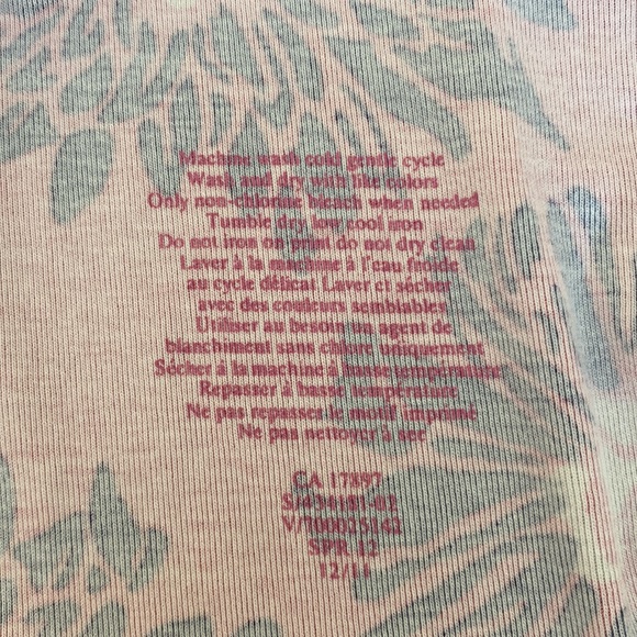 Vintage Banana Republic Pink/Blue Floral Tank Top - Size Large - Picture 6 of 6